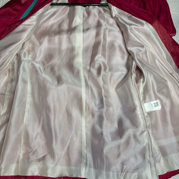 BNWT Zara Pink Blazer with Relaxed Silhouette and Self-Tie Belt - Picture 12 of 13